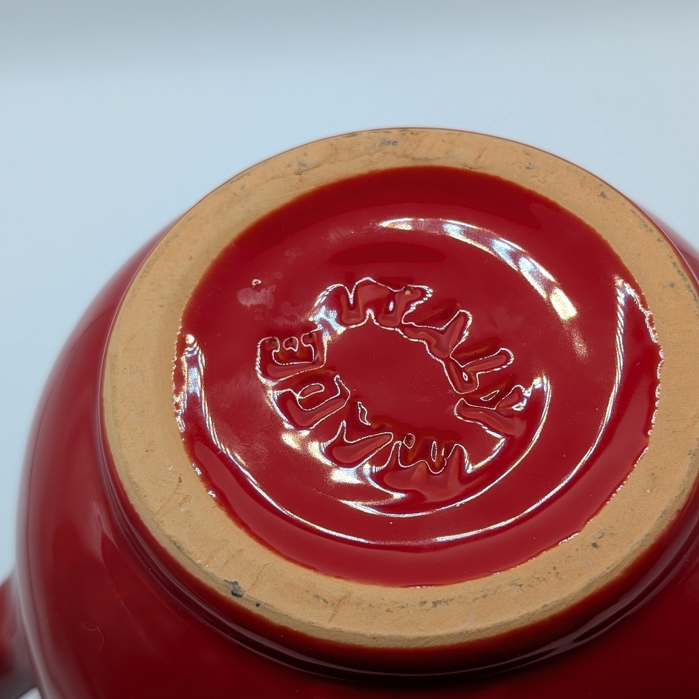 Red Ceramic Pitcher - Picture 2 of 9
